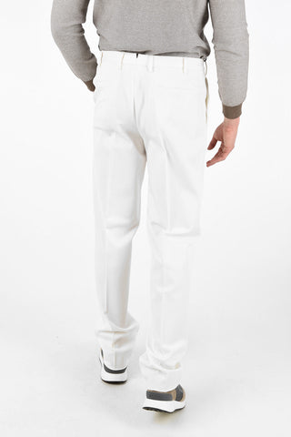 EZ LUXURY Pantaloni a Doppia Pince Cotone Stretch