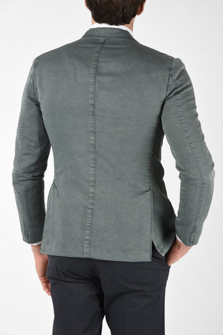ZZEGNA Blazer 3 Bottoni in Lino e Cotone