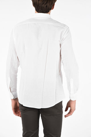 EZ LUXURY Camicia Collo Francese Stripe 