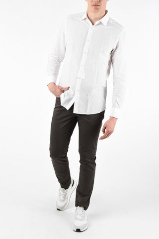 EZ LUXURY Camicia Collo Francese Stripe 