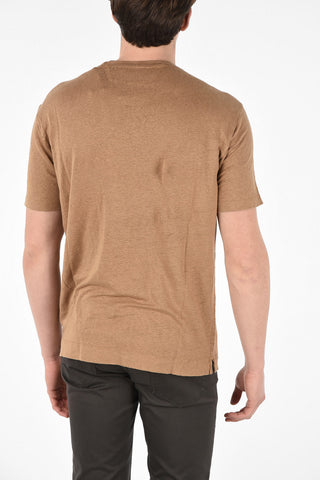ZZEGNA Linen Crew-Neck T-Shirt