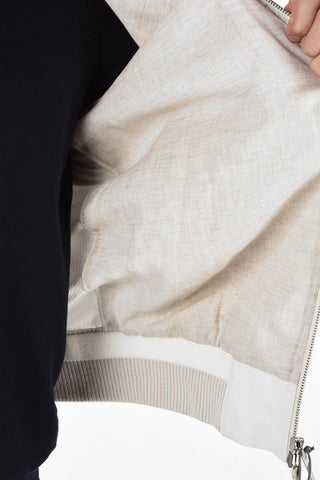 EZ LUXURY Half Lining Bomber Jacket