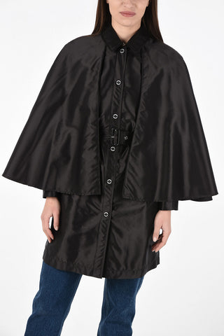 Trench Impermeabile con Cintura e Mantella 