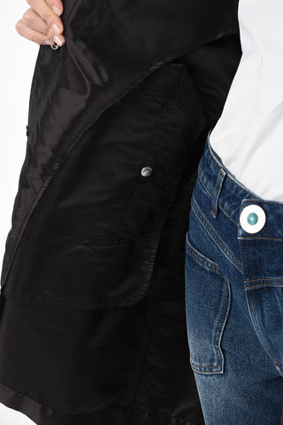 Trench Impermeabile con Cintura e Mantella 