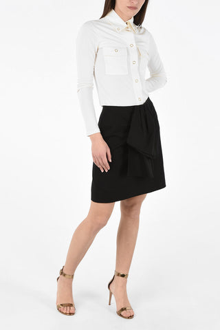 Mini Skirt with Ruffled Applications