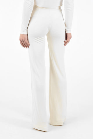 Pantaloni Flare a Vita Alta 