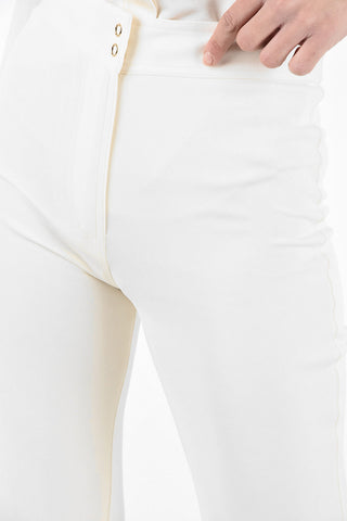 Pantaloni Flare a Vita Alta 