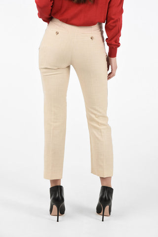 High Waist Pants with Hidden Closure