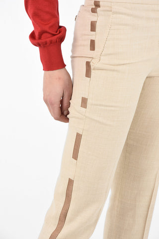 High Waist Pants with Hidden Closure