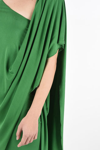 Draped One Shoulder Dress