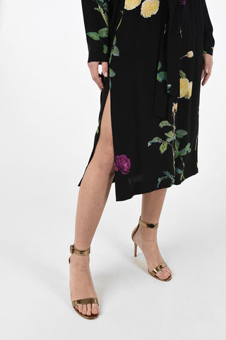 Floral Silk DENTI Kimono Dress
