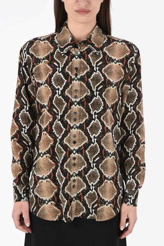 Silk Python Printed Shirt