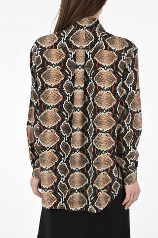 Silk Python Printed Shirt