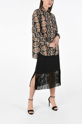 Silk Python Printed Shirt