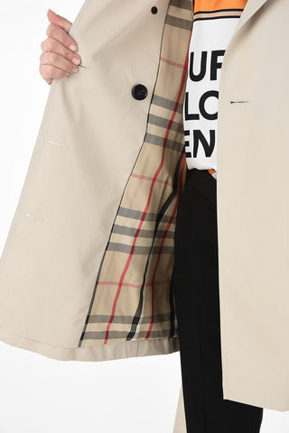 Cotton Double-Breasted Trench with Belt 