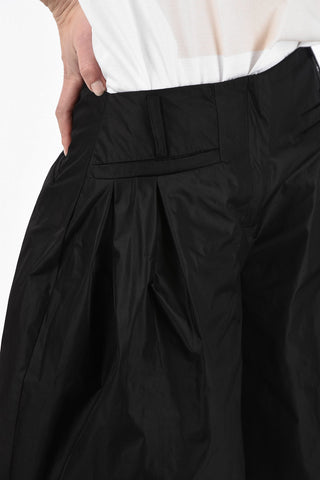 High Waist Wide Shorts with Hidden Closure
