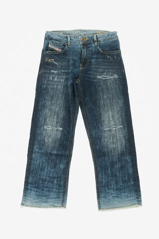 Jeans ARYEL-J Stonewashed con Elastico in Vita