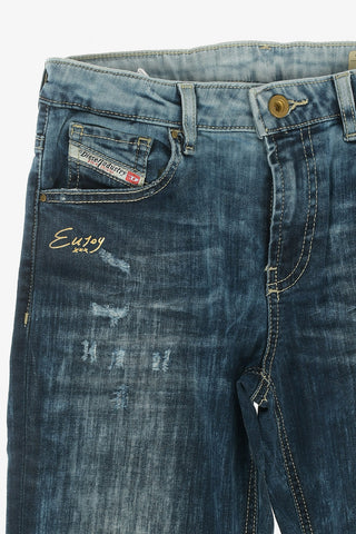Jeans ARYEL-J Stonewashed con Elastico in Vita