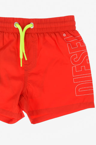Logo Print MBXSANDY Board Shorts Beachwear