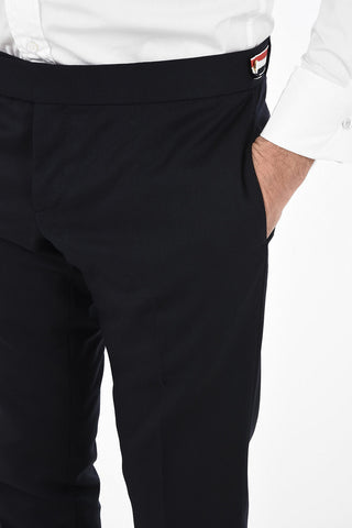120’s Wool SIDE TAB Skinny Fit Pants