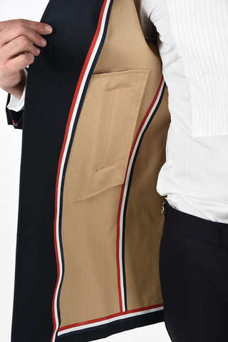 Trench DIAGONAL STRIPE con Abbottonatura Nascosta