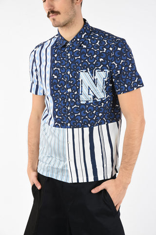 Striped Shirt with Spread Collar