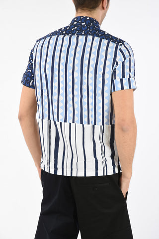 Striped Shirt with Spread Collar