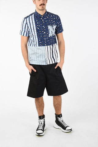 Striped Shirt with Spread Collar