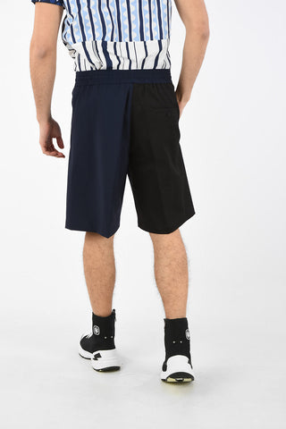 Stretch Cotton Oversized Shorts with Jetted Pockets