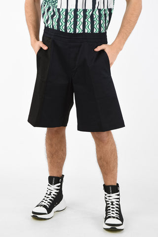 Stretch Cotton Oversized Shorts with Jetted Pockets