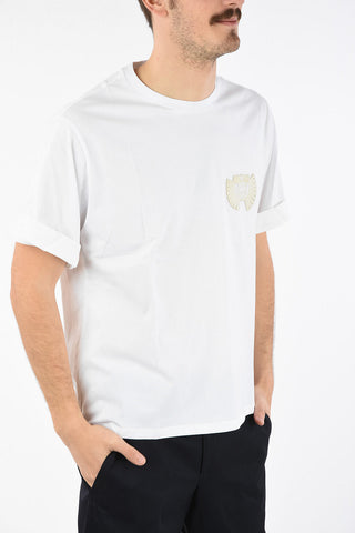 Easy Fit Crew Neck T-Shirt with Military Patch