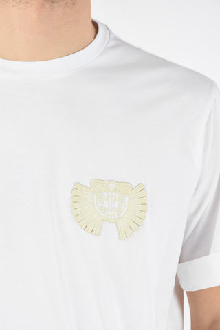 Easy Fit Crew Neck T-Shirt with Military Patch