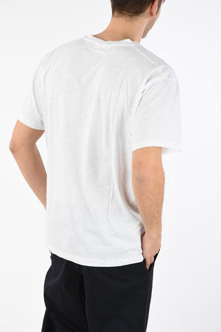 T-Shirt Easy Fit con Collo a V 