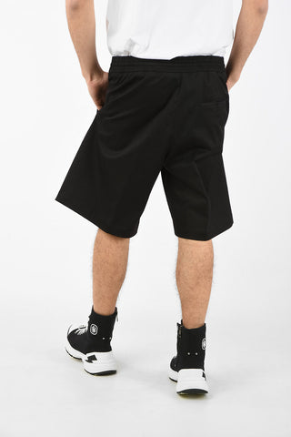 Stretch Cotton Oversized Shorts with Jetted Pockets