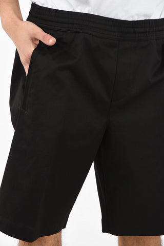 Stretch Cotton Oversized Shorts with Jetted Pockets