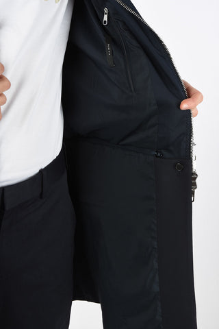 Utility Slim Fit Trench with Detachable Bottom