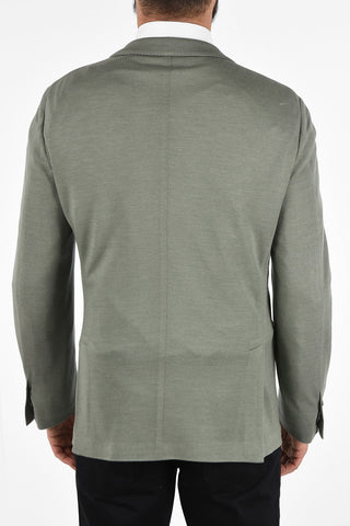 ID silk and cashmere side vents 2-button blazer drop 7R