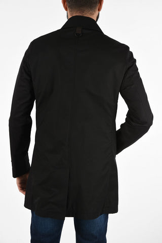 CC COLLECTION hidden closure LEON balmacaan coat