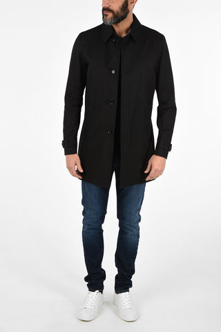 CC COLLECTION hidden closure LEON balmacaan coat