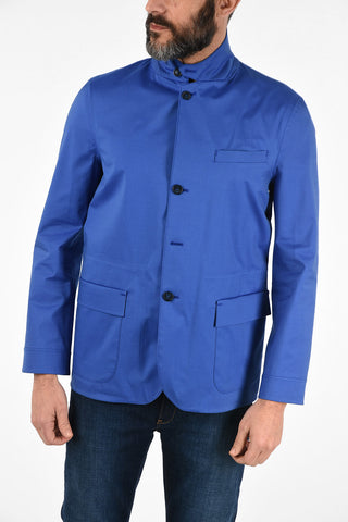 ID hidden closure outerwear jacket