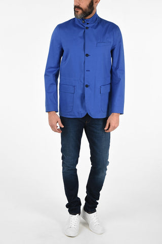 ID hidden closure outerwear jacket
