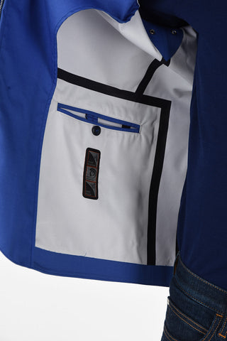 ID hidden closure outerwear jacket