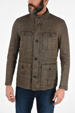 CC COLLECTION FIELD.J giubbotto utility in lino