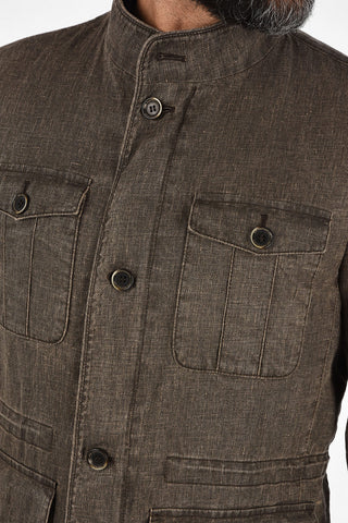 CC COLLECTION FIELD.J giubbotto utility in lino