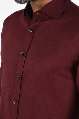 ID ID-COUTURE spread collar shirt