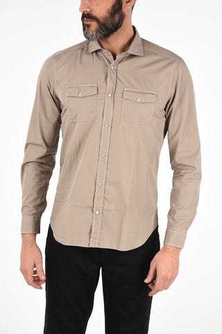 CC COLLECTION camicia SLIM collo francese con bottoni automatici