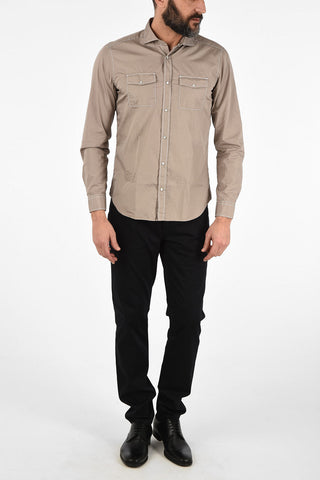CC COLLECTION camicia SLIM collo francese con bottoni automatici