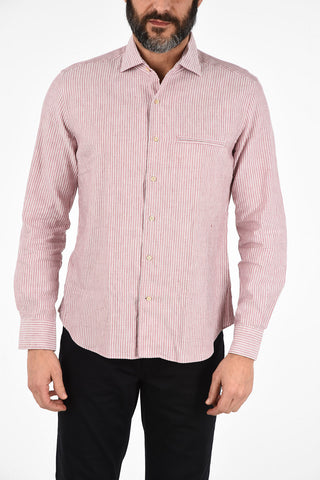 ID camicia awning striped collo francese
