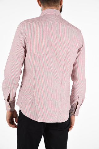 ID camicia awning striped collo francese