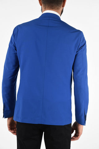 CC COLLECTION virgin wool SPORTSWEAR no vent 2-button blazer drop 8R